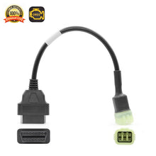 Load image into Gallery viewer, Diagnostic OBD2 Cable For Kawasaki Motorcycle 6 Pin to 16 pin Plug Adapter