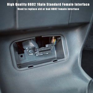 Diagnostic OBD2 Female Connector Car 16 PIN Female Plug J1962F