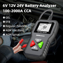 Load image into Gallery viewer, Digital Car Battery Tester Automotive Cranking Charging Test Analyzer Tool