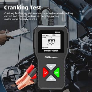 Digital Car Battery Tester Automotive Cranking Charging Test Analyzer Tool