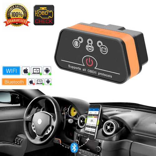 Vgate iCar2 ELM327 Bluetooth WIFI OBD2 Scanner Code Reader Auto Diagnostic Tool