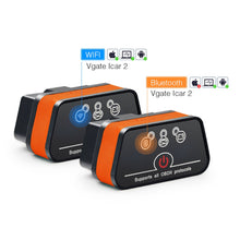 Load image into Gallery viewer, Vgate iCar2 ELM327 Bluetooth WIFI OBD2 Scanner Code Reader Auto Diagnostic Tool