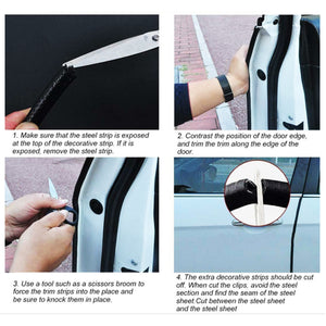 Rubber Seal U-Shape Car Door Edge Strip Trim Molding Protector