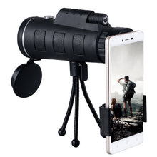 Load image into Gallery viewer, 40*60 Zoom BAK4 HD Glass Lens Monocular Telescope with Phone Holder &amp; Tripod