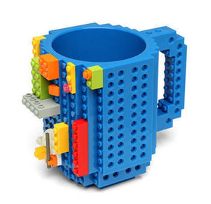 DIY Creative Miniblock Brick Building Mug Assemble Puzzle Blocks Gift Cup (9 Colors)