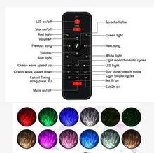 Load image into Gallery viewer, LED Laser Projector Light Star Sky Water Waving Remote Control Sound-Activated / Projecteur laser LED Light Star Sky Water Waving Télécommande activée par le son