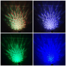 Load image into Gallery viewer, LED Laser Projector Light Star Sky Water Waving Remote Control Sound-Activated / Projecteur laser LED Light Star Sky Water Waving Télécommande activée par le son