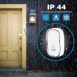 Wireless Waterproof Doorbell Kit Adjustable Volume 36 Chime / Kit de sonnette étanche sans fil Volume réglable 36 Carillon