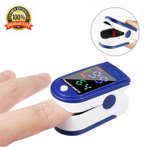 Finger Tip Pulse Oximeter SpO2 Heart Rate Blood Oxygen Saturation Monitor