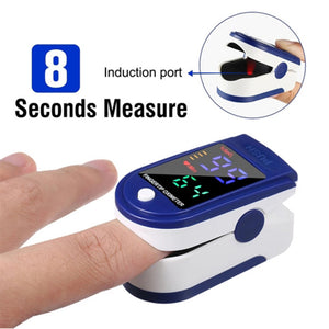 Finger Tip Pulse Oximeter SpO2 Heart Rate Blood Oxygen Saturation Monitor