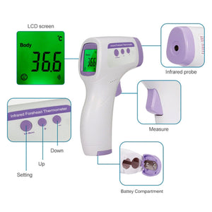 Digital IR Infrared LCD Thermometer Non-Contact Forehead Baby Adult Temperature