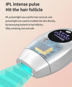 Handheld IPL Laser Epilator Full Body Facial Permanent Painless Hair Removal