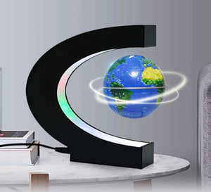Magnetic Levitating Globe Anti Gravity Rotating World Map with Color LED Light