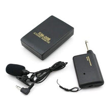 Load image into Gallery viewer, Wireless Microphone System Transmitter &amp; Receiver Set With Lavalier Mic Lapel