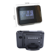 Load image into Gallery viewer, Digital Color Weather Station Alarm Clock Time LCD Projection