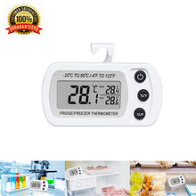 Load image into Gallery viewer, Digital Waterproof Freezer Thermometer Measure Temperature at Refrigerator Fridge