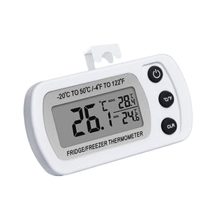 Digital Waterproof Freezer Thermometer Measure Temperature at Refrigerator Fridge