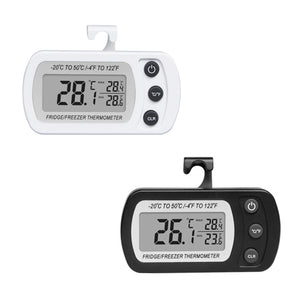 Digital Waterproof Freezer Thermometer Measure Temperature at Refrigerator Fridge