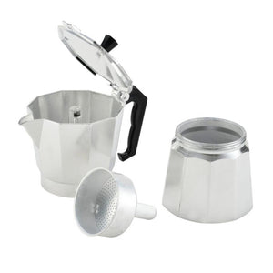 Aluminum Italian Espresso Coffee Stovetop Maker Moka Pot Percolator(1/3/6/9/12 Cup)