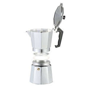 Aluminum Italian Espresso Coffee Stovetop Maker Moka Pot Percolator(1/3/6/9/12 Cup)