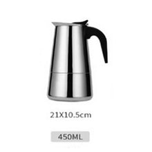 Load image into Gallery viewer, Stainless Steel Italian Espresso Coffee Stovetop Coffee Maker Moka Pot Percolator (2,4,6,9 Cup)