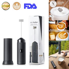 Load image into Gallery viewer, Handheld Electric Double Mesh Milk Frother Whisk Latte Cappuccino Barista Art