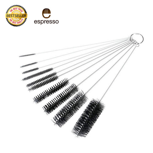 10pc Set Coffee Tool Espresso Coffee Machine Cleaning Brush