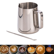 Load image into Gallery viewer, Stainless Steel Creamer Pitcher for Cappuccino Barista Art