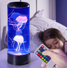 Load image into Gallery viewer, JellyFish Aquarium LED Lamp Tower Color Change USB Nigh Ligh t Décor Gift