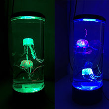 Load image into Gallery viewer, JellyFish Aquarium LED Lamp Tower Color Change USB Nigh Ligh t Décor Gift