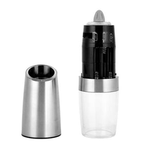 Gravity Operated Electric Salt & Pepper Mill Shaker Grinder with LED Light