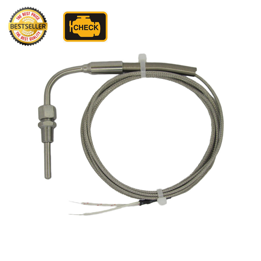 Temperature Sensors J Type EGT for Exhaust Gas with 90° Bend Probe &1/8