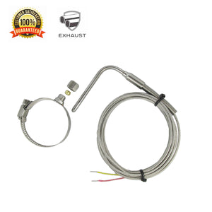 Exhaust GasTemperature EGT Sensors K Type Clamp 27~51mm  (1~2")  & Adjustable Insert Length