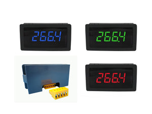 EGT Gauge (Red, Blue,Green) with Exhaust Temperature Sensors Combo Kit for Exhasust Gas Temperature Measurement