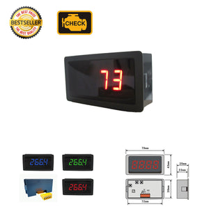 Digital DC Temperature Meter with Universal Sensors Inputs (EGT Gauge)