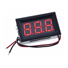 Load image into Gallery viewer, Digital Car Voltmeter Loop Power LED for Input 5 – 30 VDC  (Red/Blue/Green)