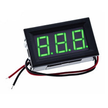 Load image into Gallery viewer, Digital Car Voltmeter Loop Power LED for Input 5 – 30 VDC  (Red/Blue/Green)