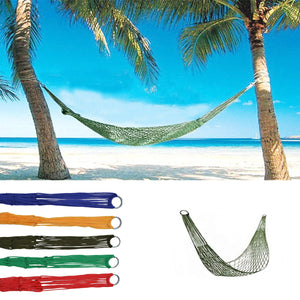 Portable Nylon String Hammock for Camping, Beach, Yard & All Outdoor Activities (5 Color)