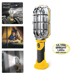 Ultra-Bright Handy Cordless LED Work Light with Swivel Hook & Magnetic Base