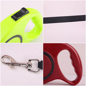 Retractable Dog Pet Leash Rope Lead Heavy Duty (3m/5m) / Laisse de corde rétractable pour chien pour animaux de compagnie robuste (3m/5m)