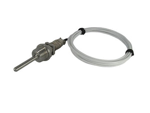 Temperature Sensors RTD PT100 1.5”L 1/2”NPT Threads,Telfon Cable & Detachable Connector