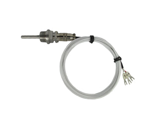 Temperature Sensors RTD PT100 1.5”L 1/2”NPT Threads,Telfon Cable & Detachable Connector