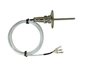 Temperature Sensors  RTD PT100 Tri-clamp Waterproof  Probe with Telfon Cable & Detachable Connector