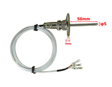 Load image into Gallery viewer, Temperature Sensors  RTD PT100 Tri-clamp Waterproof  Probe with Telfon Cable &amp; Detachable Connector