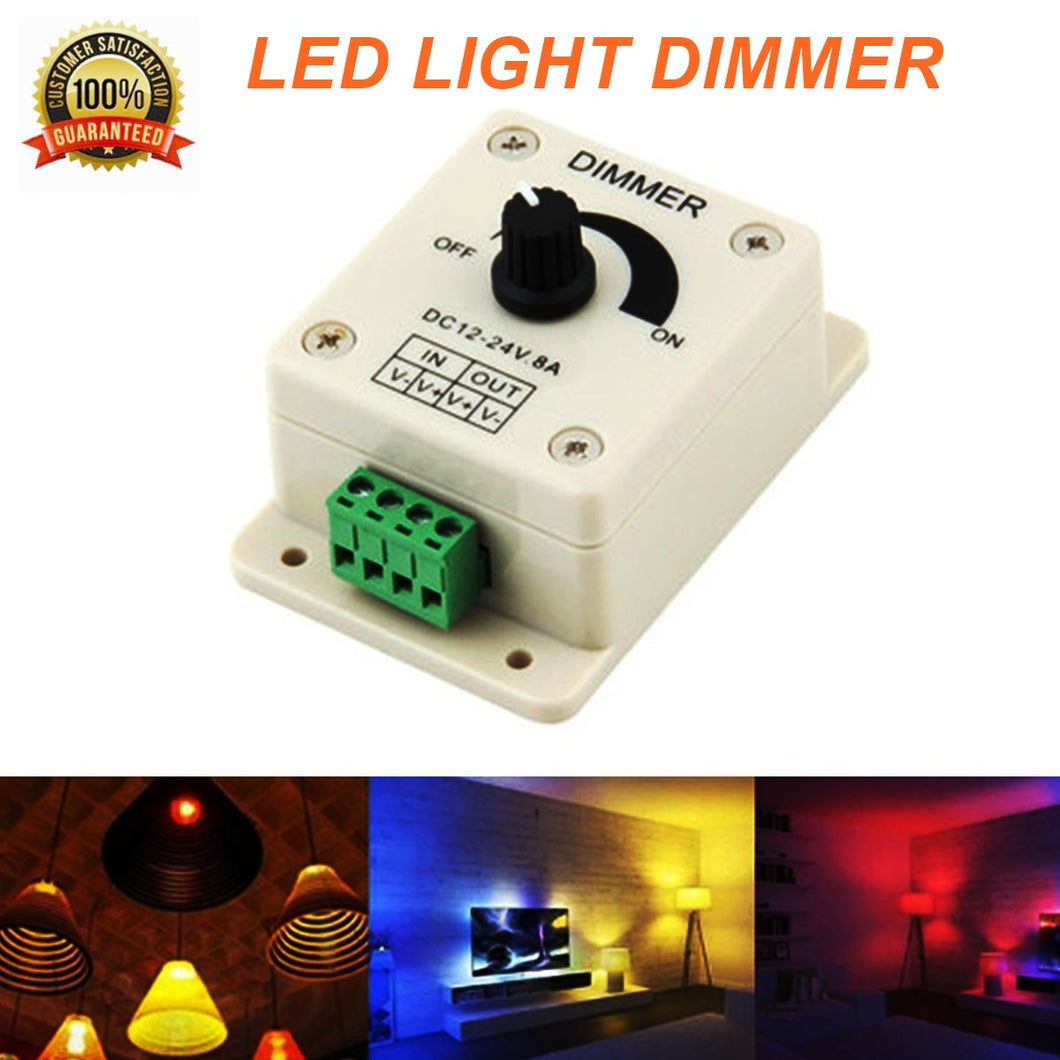 LED Light Dimmer 12V 8A for LED Strip and Light Lamps