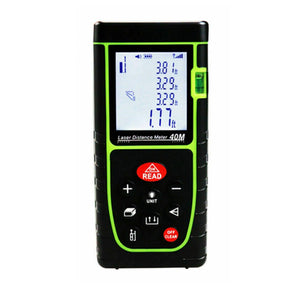 Handheld Digital Laser Point Distance Meter Measure Tape Range Finder (ft/m)