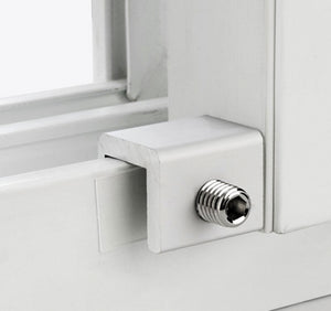 Pack of 4pc Adjustable Sliding Window Door Frame Security Lock Stopper
