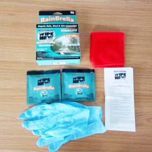 2pc Pack Wipe New RainBrella Car Windshield Glass Treatment Repels Rain,Mud,Dirt