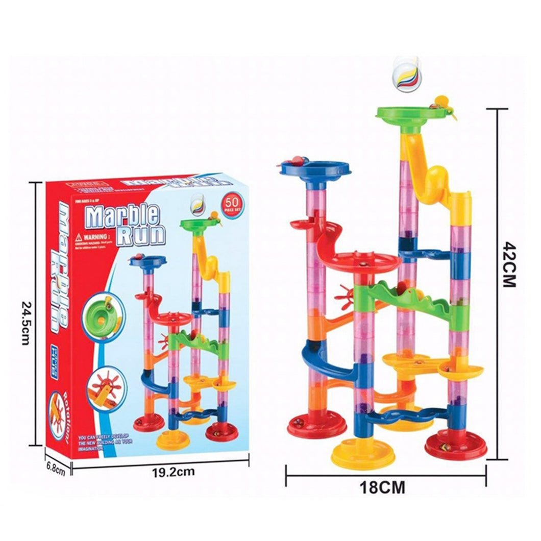 Baukon Marble Run Creative Set Make Build Create Your Own Fun Design for Children Age 6+ (50,80,133pc)